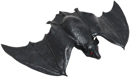CHAKS Nep stretchy vleermuis 23 cm - zwart - griezel/horror thema decoratie dieren
