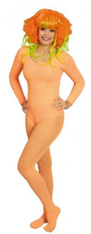 CHAKS Oranje verkleed bodysuit lange mouwen voor dames - Verkleedkleding/carnavalskleding verkleedaccessoires 40/46 (40/44)