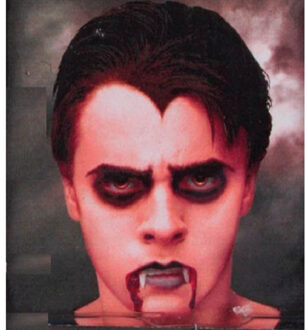 CHAKS Vampier/Dracula horror neptanden - 2x stuks - wit - voor volwassenen