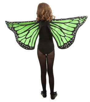 CHAKS Vlinder vleugels - groen - voor kinderen - Carnavalskleding/accessoires