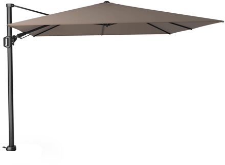 Challenger Zweefparasol T2 premium - 3x3 m. Havana Taupe Bruin