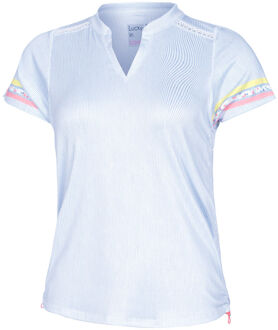 Chambray Blossom T-shirt Dames lichtblauw - XS