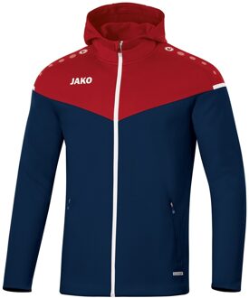 Champ 2.0 Jas Met Capuchon Dames Marine Blauw-Chili Rood Maat 34