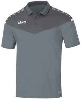 Champ 2.0 Poloshirt Kind Steen Grijs-Licht Antraciet Maat 140