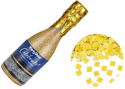 Champagne Confetti Kanon Goud 20,5cm Goud - Brons