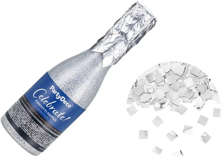 Champagne Confetti Kanon Zilver 20,5cm Zilver - Grijs
