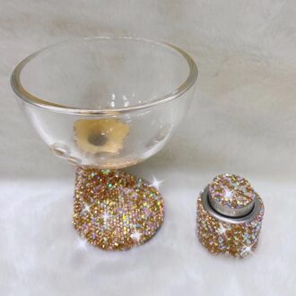 Champagne Glas Stopper Sets Diamond Shiny Crystal Cup Bruiloft Bar Cocktail Wijn Partij Drinkware Mokken goud