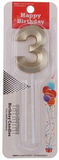 Champagne Nummer 0-9 Gelukkige Verjaardag Cake Kaarsen Topper Decor Feestartikelen Decor Kaarsen Diy Home Decor Levert Numer kaars N4