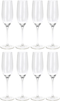 Champagneglazen - 16x - transparant - glas - 210 ml - proseccoglazen - Champagneglazen