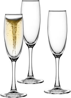 Champagneglazen Elixir - 6x stuks - prosecco / cava glazen - 190 ml