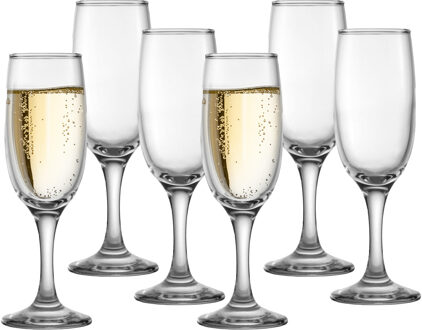 Champagneglazen Kouros - 12x stuks - prosecco / cava glazen - 185 ml