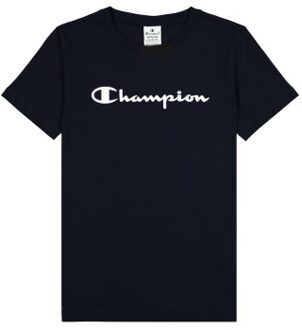 Champion American Classics Crewneck T-shirt W Beige,Blauw - Small,Medium,Large,X-Large