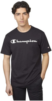 Champion big logo shirt zwart heren