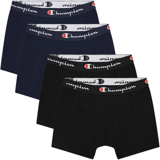 Champion Boxershorts Heren (4-pack) donker blauw - zwart - XXL
