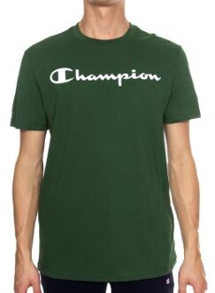 Champion Classics Men Crewneck T-shirt * Actie * Grijs,Groen - Small,Medium,X-Large