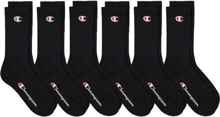 Champion Crew Sokken Senior (6-pack) zwart - 39-42