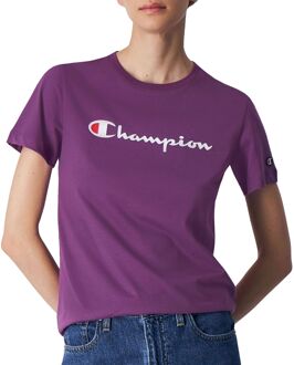 Champion Crewneck Shirt Dames paars - wit - rood - M