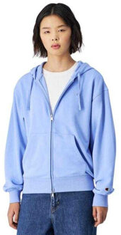 Champion Dames effen full zip hoodie Blauw - M