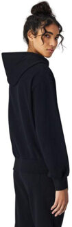 Champion Dames geborduurde logo kangoeroezak hoodie Zwart - S