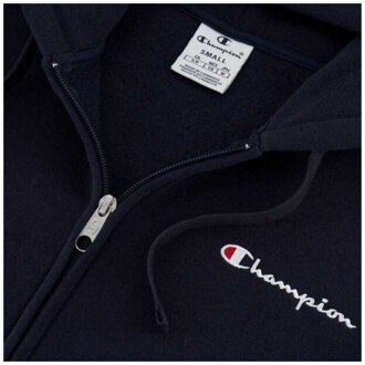 Champion Dames gebrandmerkte mouw capuchon met volledige rits Blauw