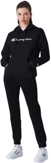 Champion Dames grote logo hoodie Zwart - S