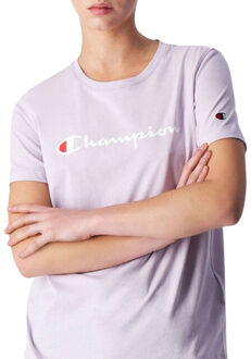 Champion Dames katoenen t-shirt met korte mouwen Paars - L