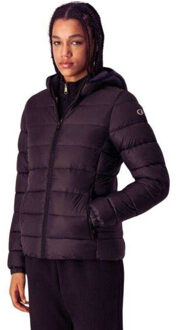 Champion Dames polyfilled gewatteerd jack met capuchon Paars - XL
