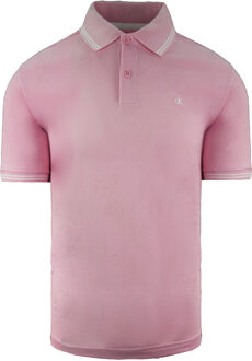 Champion Easy Fit Heren Roze Poloshirt Lichtroze