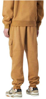 Champion Heren cargo broek met geribde manchet Bruin - S