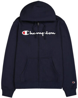 Champion Heren full zip hoodie - maat XL Blauw