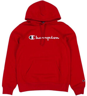 Champion Heren script logo hoodie - maat S Rood