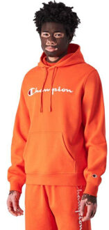 Champion Heren script logo hoodie Oranje