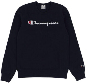 Champion Heren sweatshirt met ronde hals - maat M Blauw