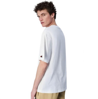 Champion Herenploeg t-shirt in de nek Wit - M