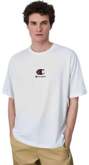 Champion Herenploeg t-shirt in de nek Wit - S