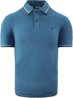 Champion Heritage Fit Heren Blauw Poloshirt
