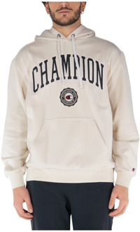 Champion Hoodie Sweatshirt Champion , Beige , Heren - L