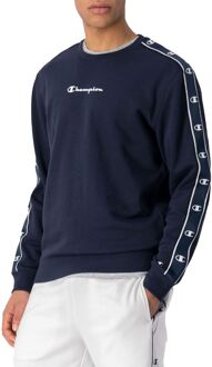 Champion Jacquard Tape Sweater Heren navy