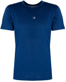Champion Klassiek Ronde Hals T-Shirt Champion , Blue , Heren - L,M,S