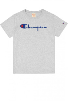 Champion Logo t -shirt Champion , Gray , Dames - Xl,L,M