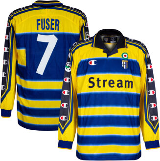 Champion Parma Shirt Thuis 1999-2000 (Lange Mouwen) + Fuser 7 (Officiële Spelersversie)