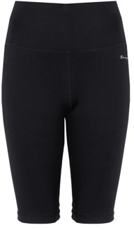 Champion Strakke Hoge Taille Leggings Champion , Black , Dames - XS