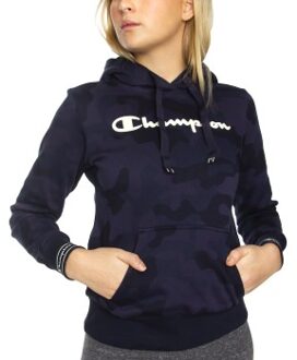Champion Women Hooded Sweatshirt Allover Bruin,Groen - Medium