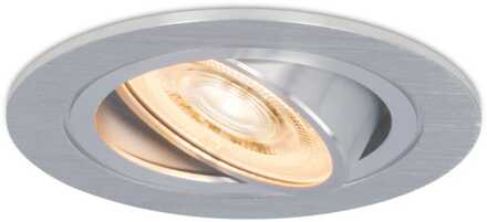 Chandler LED inbouwspot - 6W 570lm - GU10 LED Module - 2700K warm wit - Dimbaar - Rond - Kantelbaar - IP20 Voor binnen - RVS