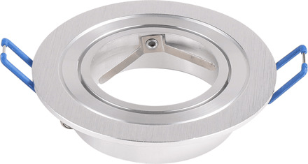 Chandler - LED Inbouwspot - Kantelbaar armatuur - Diameter 90mm - GU10 Fitting incl. lamphouder - Rond - IP20 voor binnen - RVS Geborsteld RVS