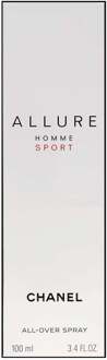 Chanel Allure Homme Sport All Over Spray - Verkwikkende Citrus-Aromatische Geur voor Mannen 100 ml