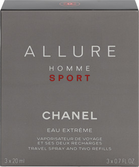 Chanel Allure Homme Sport Eau Extreme 20 ml - Eau de Toilette - Herenparfum - Navulbaar 3 x 20 ml