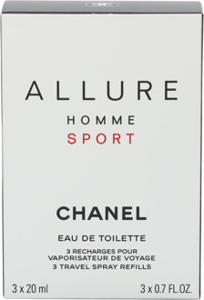Chanel Allure Homme Sport EDT Refill 3 x 20 ml