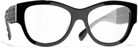 Chanel Glasses Chanel , Black , Dames - 52 MM