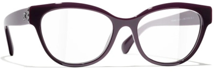 Chanel Glasses Chanel , Purple , Dames - 53 MM